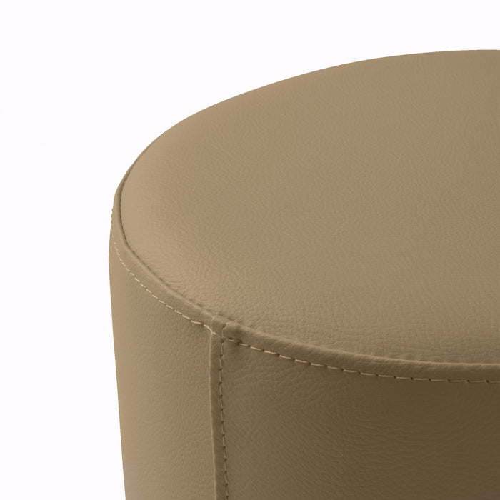 Avalon Tavolino Pouf Rigido Cilindro Similpelle Mamba Trendy Classe 1-IM Ignifugo per Interno ed Esterno. Dim: Ø35 cm X H32 cm