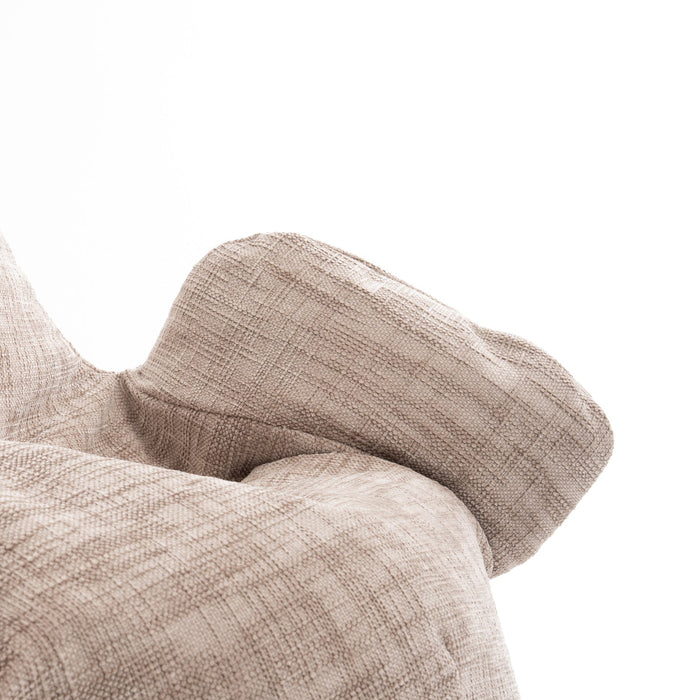 Pouf Poltrona Sacco Gigante XL Ploof Avalon in tessuto Antimacchia Cannet per interno dim. Ø95 x H105 cm