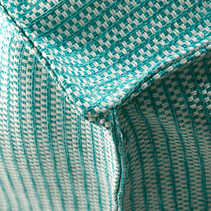 Pouf Deluz per esterno in tessuto Funny dim: 98x98x40 cm