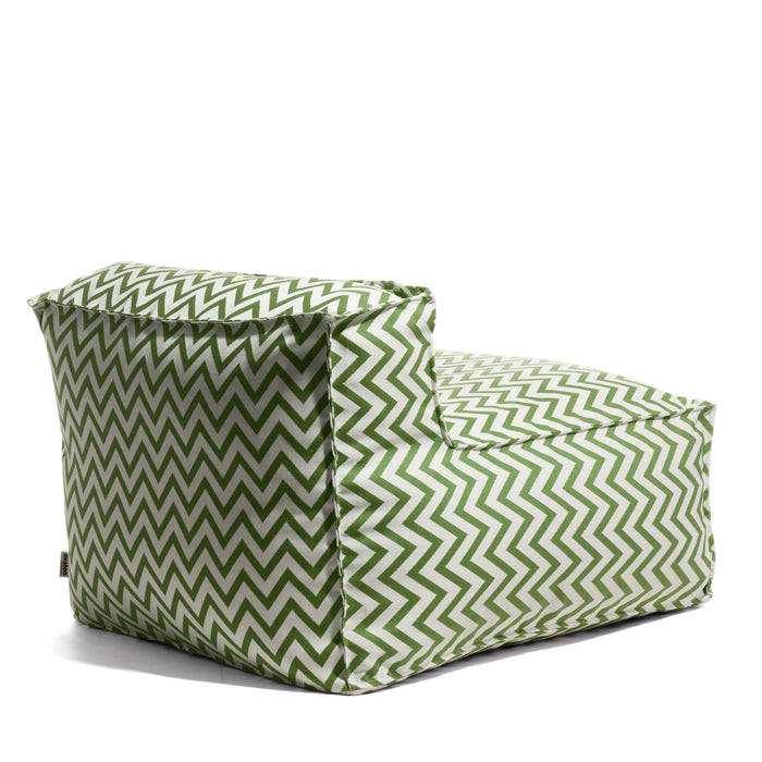 Pouf poltrona 1 posto Deluz per esterno in tessuto Funny dim: 98x98x65 cm