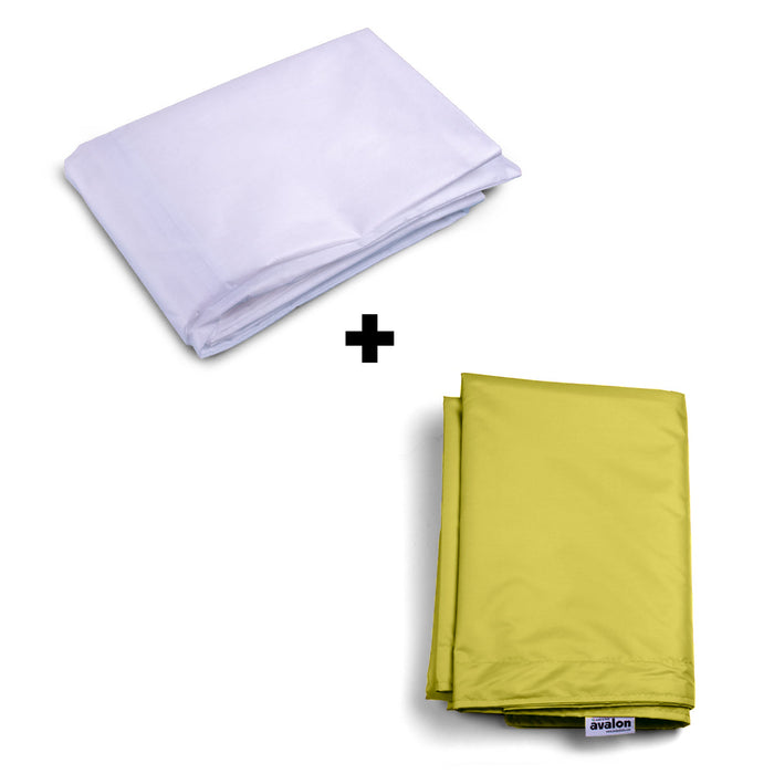 Pouf Cuscino Thin gigante sacca vuota in tessuto antistrappo impermeabile Jive per interno dim.200x140cm