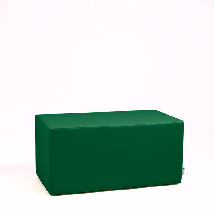 Avalon Pouf Rigido Rettangolo Similpelle Mamba Trendy Classe 1-IM Ignifugo per Interno ed Esterno. Dim: Larg. 90 cm X Prof. 45 cm X Alt. 43 cm