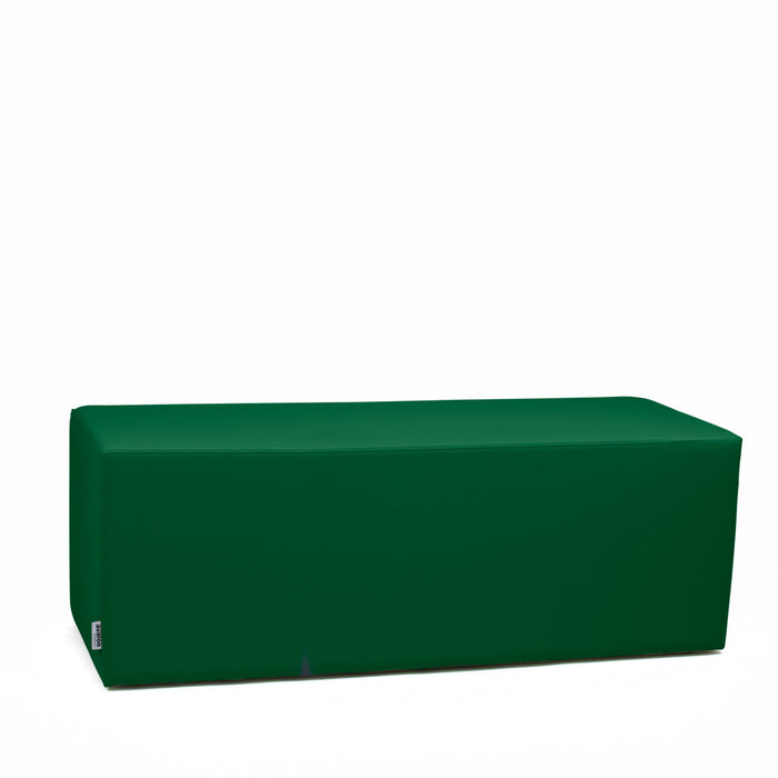 Avalon Pouf Rigido Rettangolo Similpelle Mamba Trendy Classe 1-IM Ignifugo per Interno ed Esterno. Dim: Larg. 120 cm X Prof. 45 cm X Alt. 43 cm