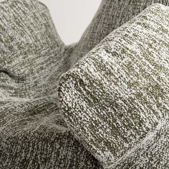 Pouf Poltrona Sacco Gigante XL Ploof Avalon in tessuto Grisaglia per interno dim. Ø95 x H105 cm