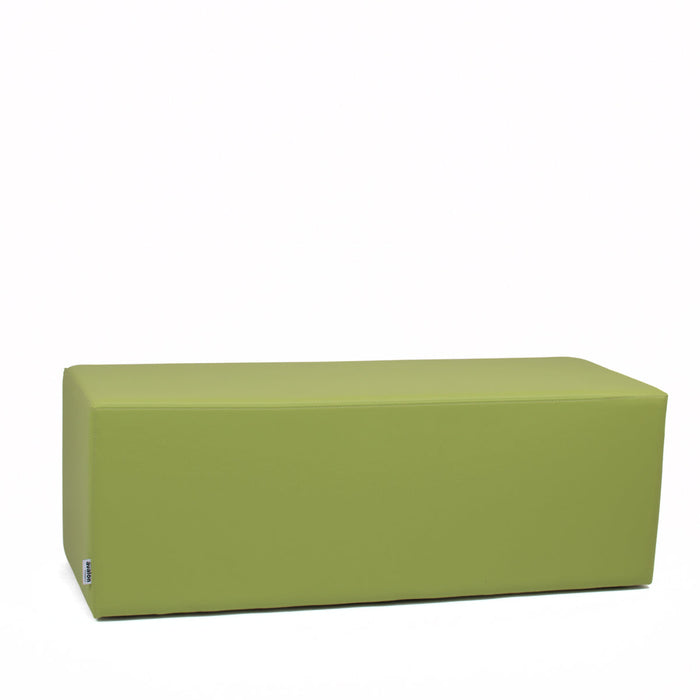 Avalon Pouf Rigido Rettangolo Similpelle Mamba Trendy Classe 1-IM Ignifugo per Interno ed Esterno. Dim: Larg. 120 cm X Prof. 45 cm X Alt. 43 cm