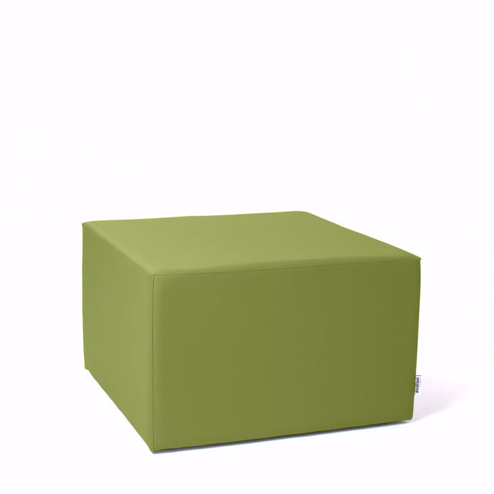 Avalon Pouf Rigido Cubo Similpelle Mamba TrendyClasse 1-IM Ignifugo per Interno ed Esterno. Dim: Larg. 70 cm X Prof. 70 cm X Alt. 43 cm