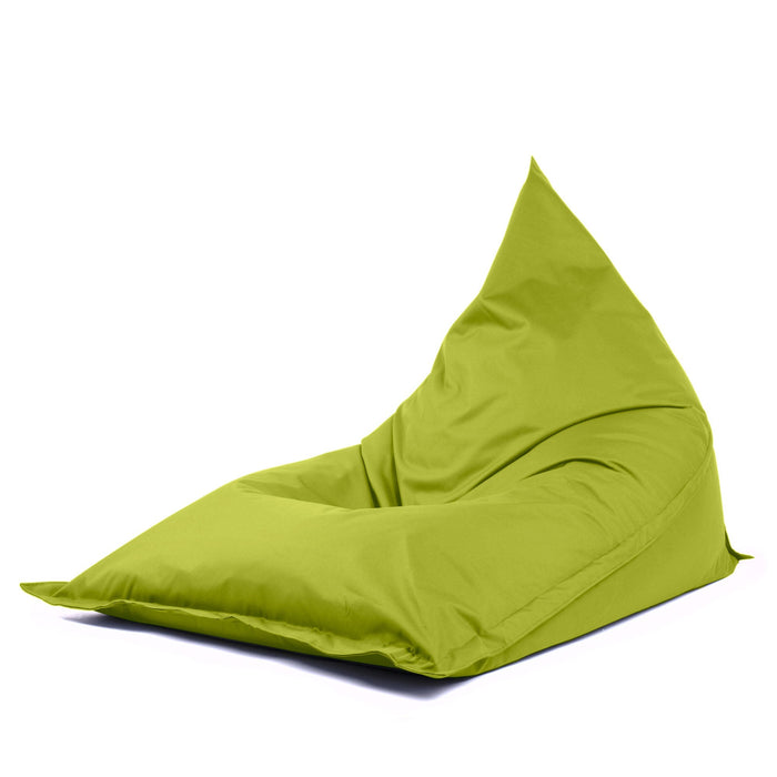 Pouf Shongo grande a forma di triangolo Sfoderabile con sacca interna in tessuto Jive per interno, Antistrappo, Impermeabile, dim: 140x175 cm
