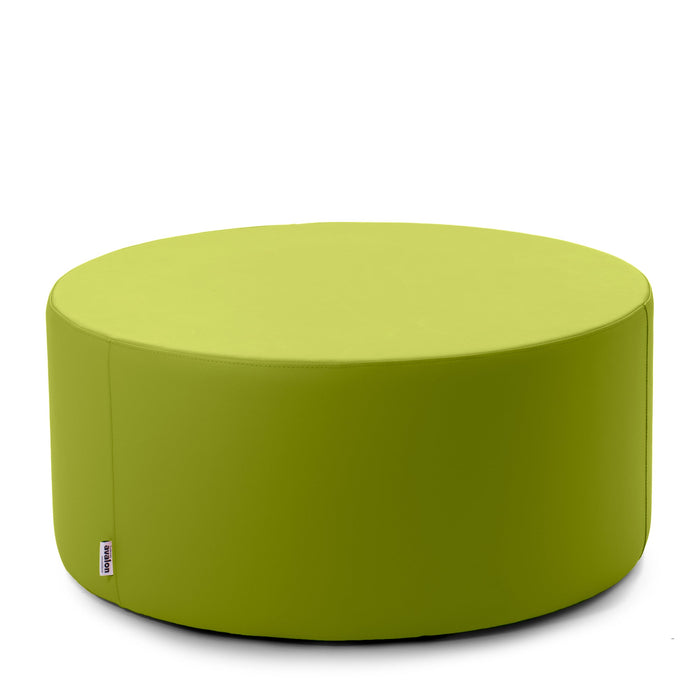 Avalon Tavolino Pouf cilindro rigido Similpelle Mamba Trendy Classe 1-IM Ignifugo per Interno ed Esterno. Dim: Ø90 cm X H40 cm