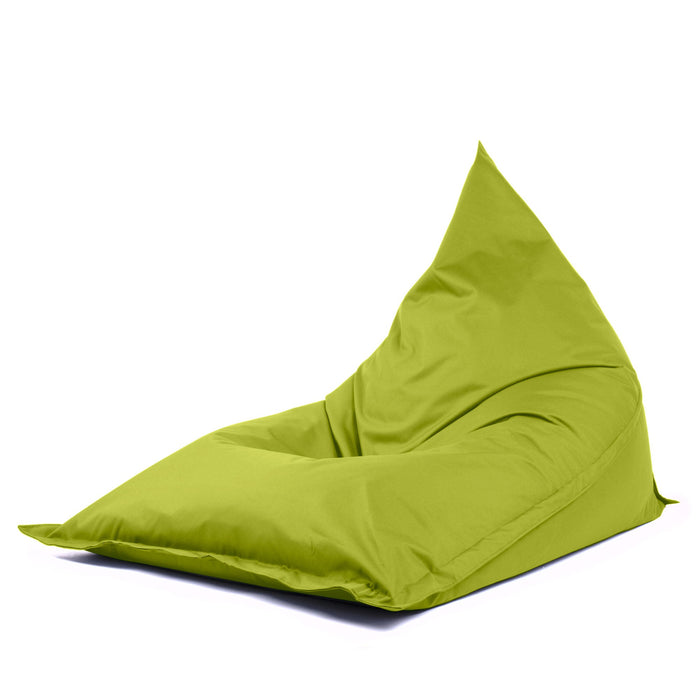 Pouf Shongo grande a forma di triangolo sfoderabile con Sacca Interna in tessuto Samba per esterno Antistrappo, Impermeabile, dim: 140x175 cm