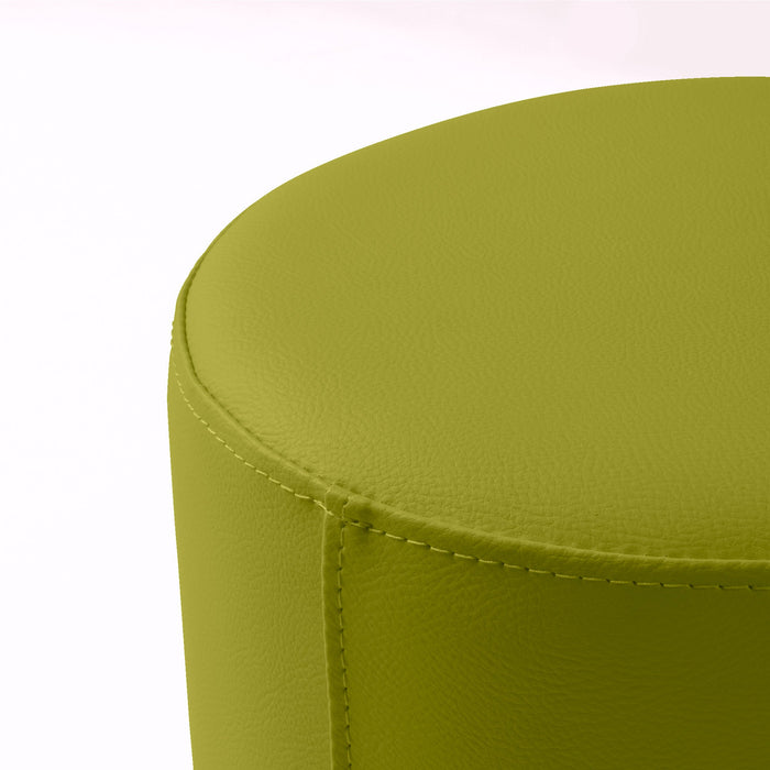 Avalon Tavolino Pouf Rigido Cilindro Similpelle Mamba Trendy Classe 1-IM Ignifugo per Interno ed Esterno. Dim: Ø35 cm X H32 cm