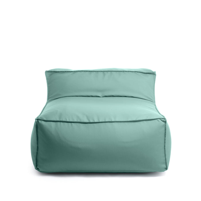 Pouf poltrona 1 posto Deluz Avalon in tessuto Tropical per esterno. Dim: 98x98x65 cm