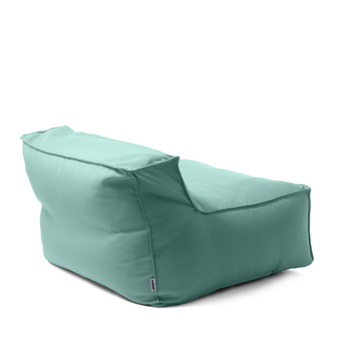 Pouf poltrona 1 posto Deluz Avalon in tessuto Tropical per esterno. Dim: 98x98x65 cm