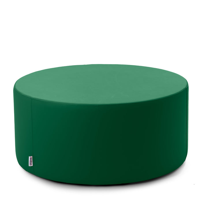 Avalon Pouf Rigido Cilindro Similpelle Mamba Trendy Classe 1-IM Ignifugo per Interno ed Esterno. Dim: Ø90 cm X H43 cm