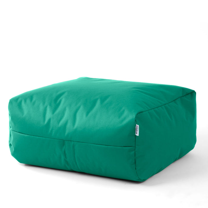 Pouf morbido Grande Quadrato Gaia in tessuto Jive per interno dim 80x80x30 cm
