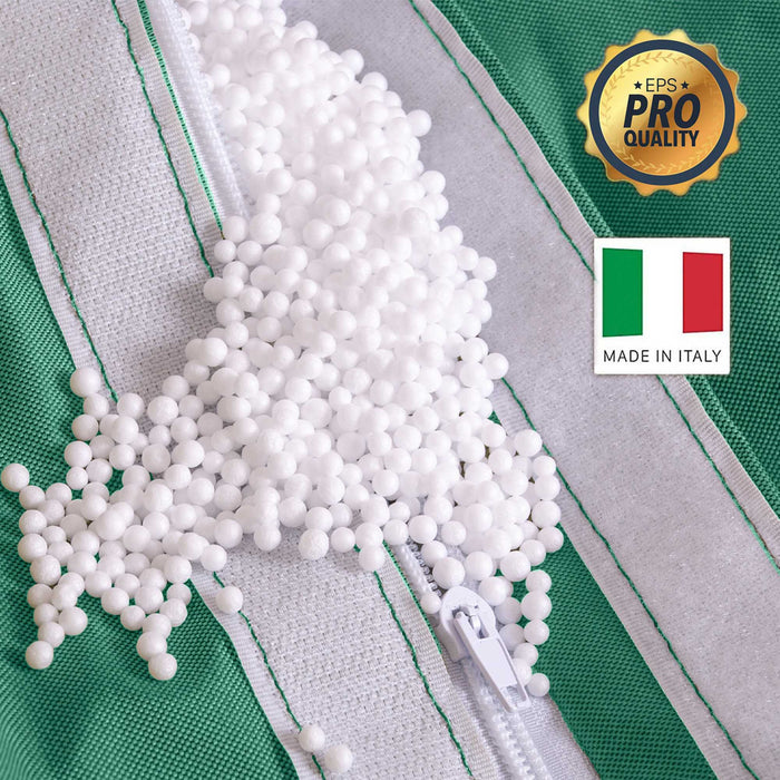 Pouf Poltrona Sacco Grande Sfoderabile con sacca interna BAG L Jive in tessuto per interno, Antistrappo, Impermeabile - Ø80 x H125 cm