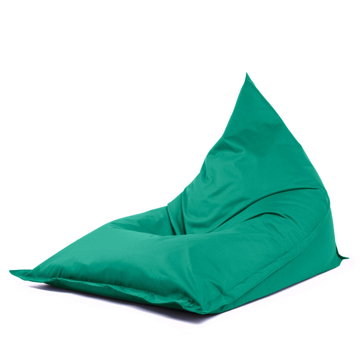 Pouf Shongo grande a forma di triangolo Sfoderabile con sacca interna in tessuto Jive per interno, Antistrappo, Impermeabile, dim: 140x175 cm