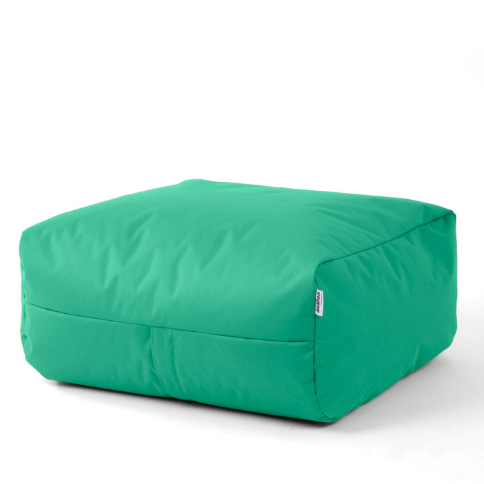 Pouf morbido Grande Quadrato Gaia in tessuto Jive per interno dim 80x80x30 cm