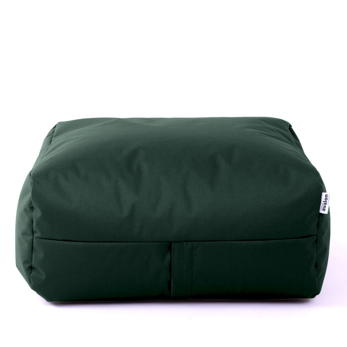 Pouf morbido Grande Quadrato Gaia in tessuto Samba per esterno dim 80x80x30 cm