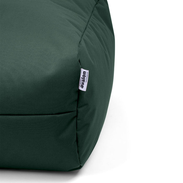 Pouf morbido Grande Quadrato Gaia in tessuto Jive per interno dim 80x80x30 cm