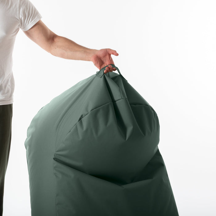 Pouf poltrona Arko Avalon in tessuto poliestere Jive Per Interno, Sfoderabile con Sacca Interna,  Dim. 80x100 cm