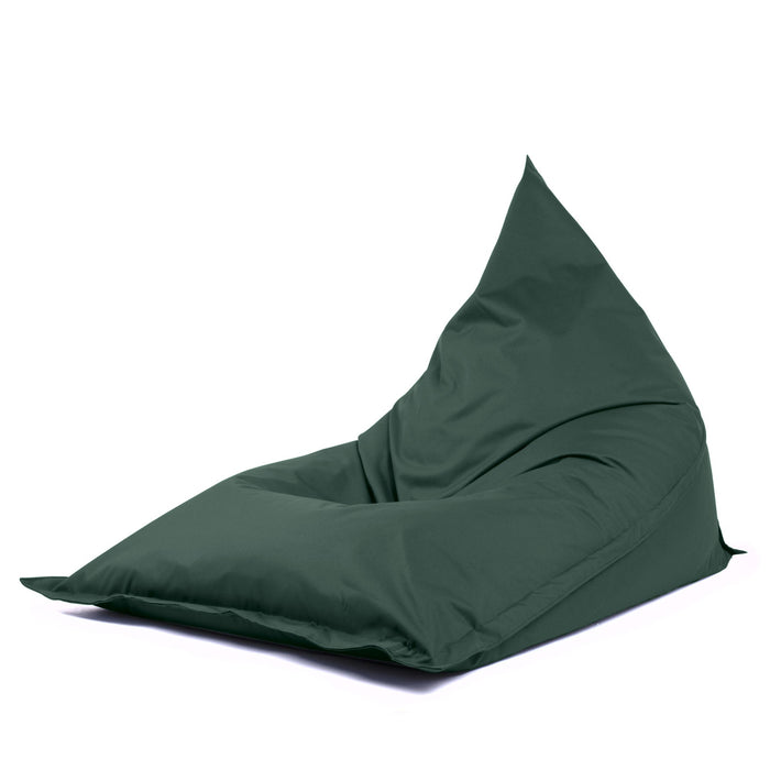 Pouf Shongo grande a forma di triangolo Sfoderabile con sacca interna in tessuto Jive per interno, Antistrappo, Impermeabile, dim: 140x175 cm