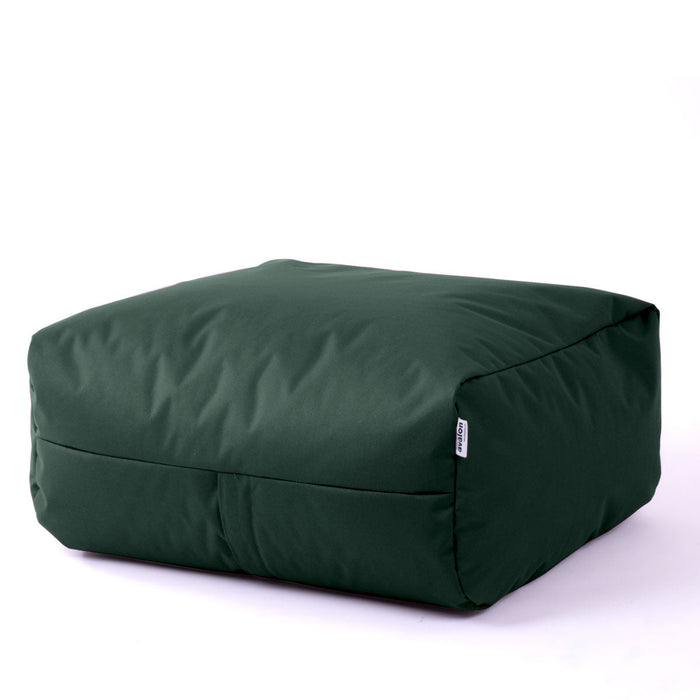 Pouf morbido Grande Quadrato Gaia in tessuto Samba per esterno dim 80x80x30 cm