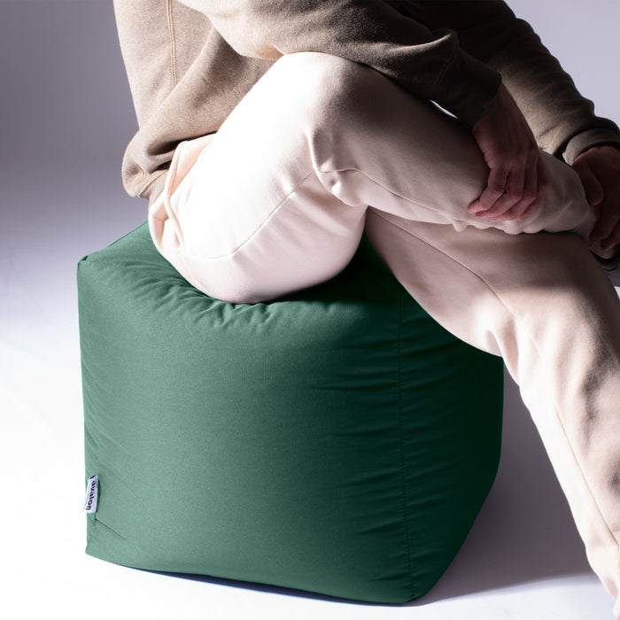 Avalon Pouf Poltrona Cubo Jive Made in Italy di dimensioni 50x50x H 45cm