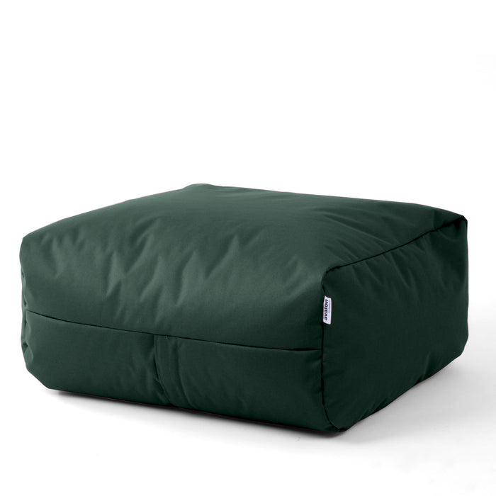 Pouf morbido Grande Quadrato Gaia in tessuto Jive per interno dim 80x80x30 cm