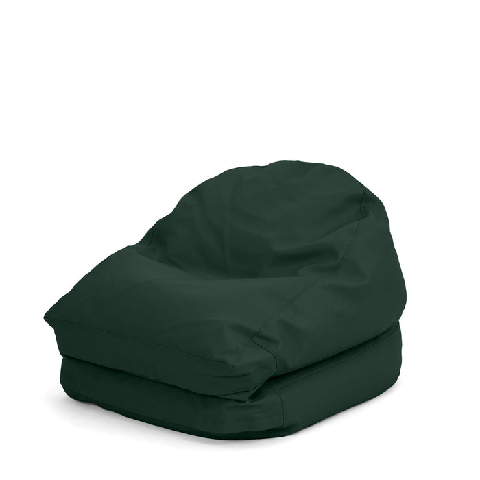 Avalon Pouf Poltrona/Letto Double Jazz in Ecopelle Imbottito Made in Italy dim:  95X75 cm