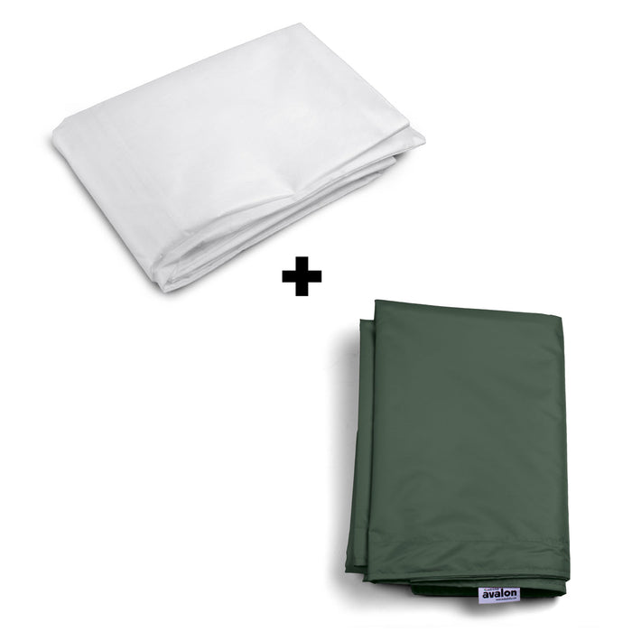 Pouf Cuscino Thin gigante sacca vuota in tessuto antistrappo impermeabile Jive per interno dim.200x140cm