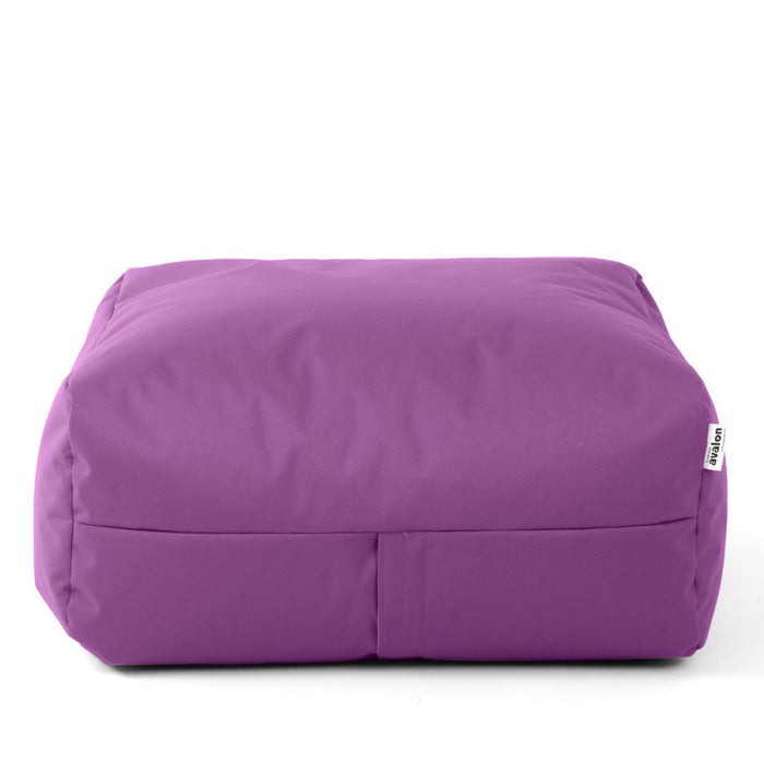 Pouf morbido Grande Quadrato Gaia in tessuto Jive per interno dim 80x80x30 cm