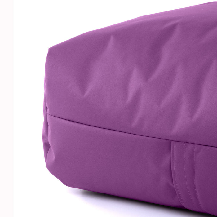 Pouf morbido Grande Quadrato Gaia in tessuto Samba per esterno dim 80x80x30 cm