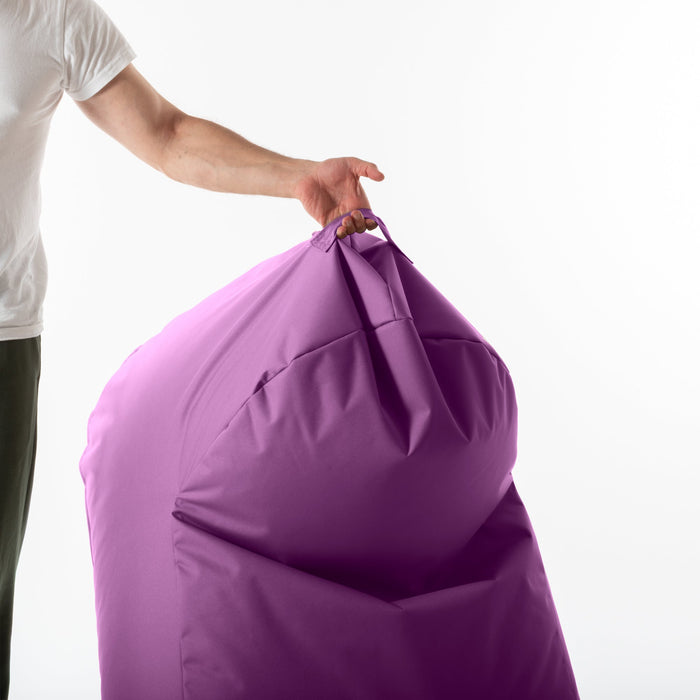 Pouf poltrona Arko Avalon in tessuto poliestere Jive Per Interno, Sfoderabile con Sacca Interna,  Dim. 80x100 cm