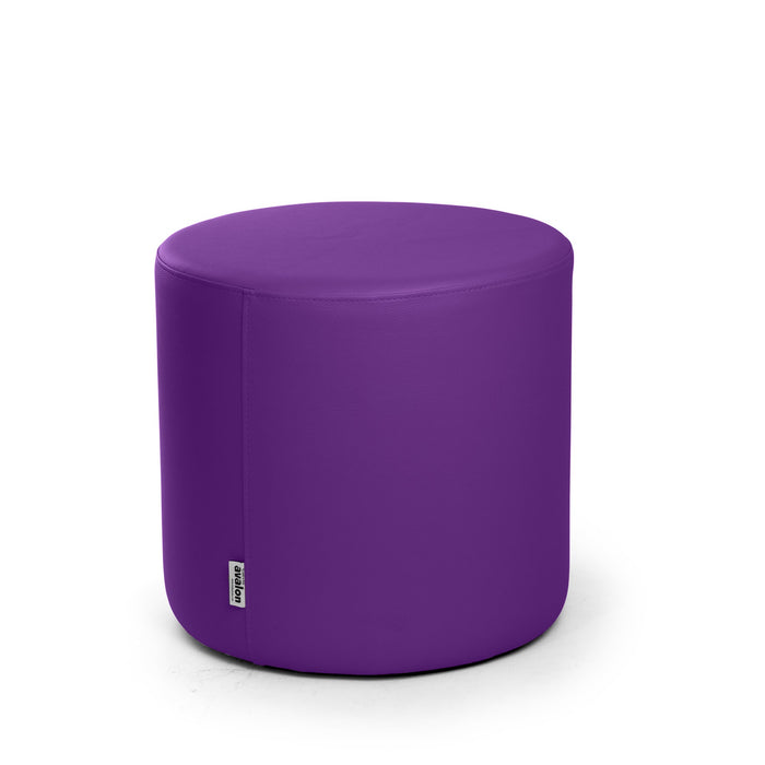 Avalon Tavolino Pouf Rigido Cilindro Similpelle Mamba Trendy Classe 1-IM Ignifugo per Interno ed Esterno. Dim: Ø45 cm X H40 cm