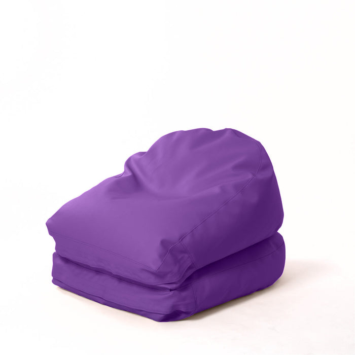 Avalon Pouf Poltrona/Letto Double Mamba in ecopelle Imbottito Made in Italy dim:  95X75 cm