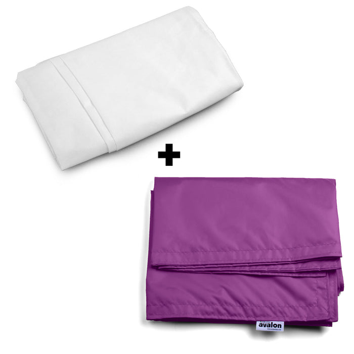 Pouf Cuscino Thin medio sacca vuota in tessuto antistrappo impermeabile Jive per interno dim.135x90 cm