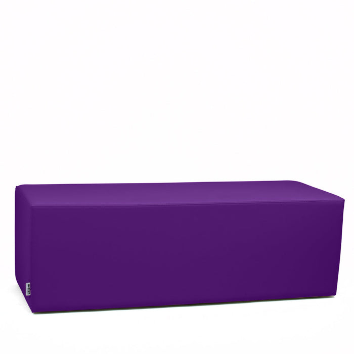 Avalon Pouf Rigido Rettangolo Similpelle Mamba Trendy Classe 1-IM Ignifugo per Interno ed Esterno. Dim: Larg. 150 cm X Prof. 45 cm X Alt. 43 cm