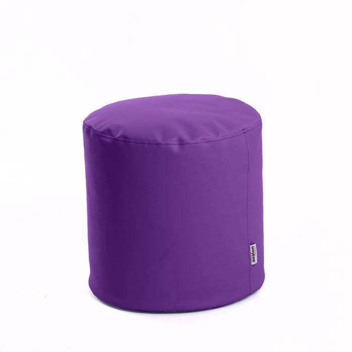 Avalon Pouf Cilindro Mamba Similpelle Trendy Diam. 45 cm, Alt. 45 cm