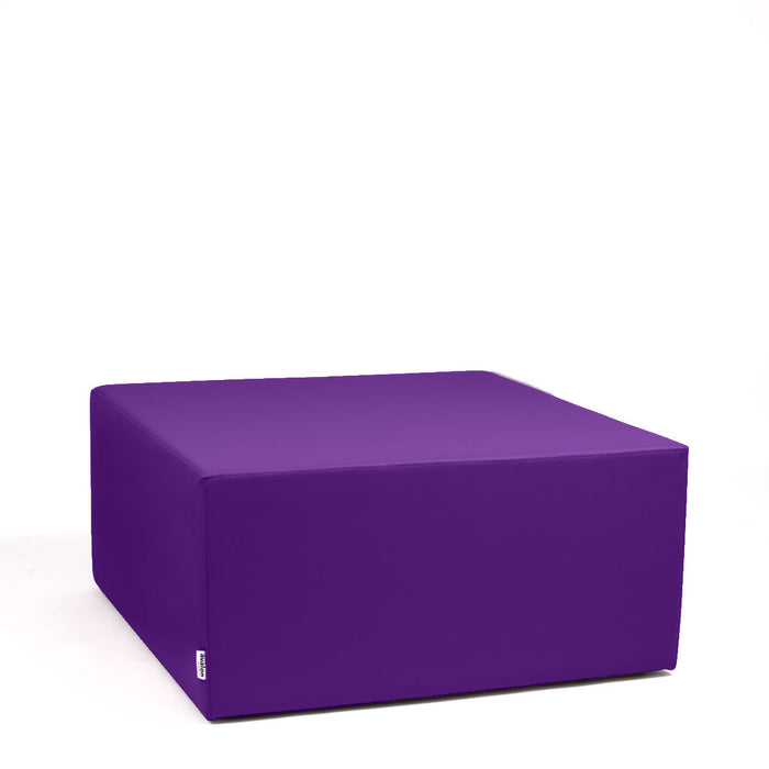 Avalon Pouf Rigido Cubo Similpelle Mamba Trendy Classe 1-IM Ignifugo per Interno ed Esterno. Dim: Larg. 90 cm X Prof. 90 cm X Alt. 43 cm