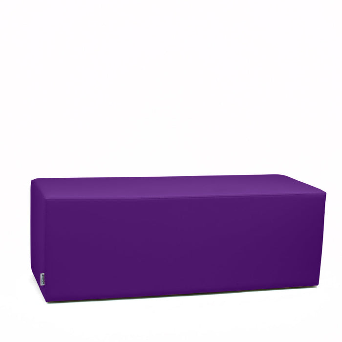 Avalon Pouf Rigido Rettangolo Similpelle Mamba Trendy Classe 1-IM Ignifugo per Interno ed Esterno. Dim: Larg. 120 cm X Prof. 45 cm X Alt. 43 cm