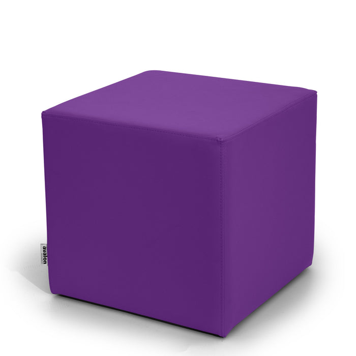 Avalon Tavolino Pouf Cubo rigido in Similpelle Mamba Trendy Classe 1-IM Ignifugo per Interno ed Esterno. Dim: Larg 45cm X Prof 45cm X Alt 40 Cm