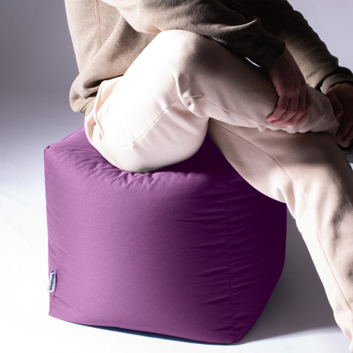 Avalon Pouf Poltrona Cubo Jive Made in Italy di dimensioni 50x50x H 45cm