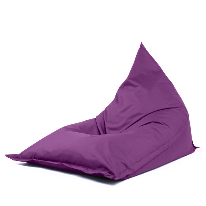 Pouf Shongo grande a forma di triangolo Sfoderabile con sacca interna in tessuto Jive per interno, Antistrappo, Impermeabile, dim: 140x175 cm