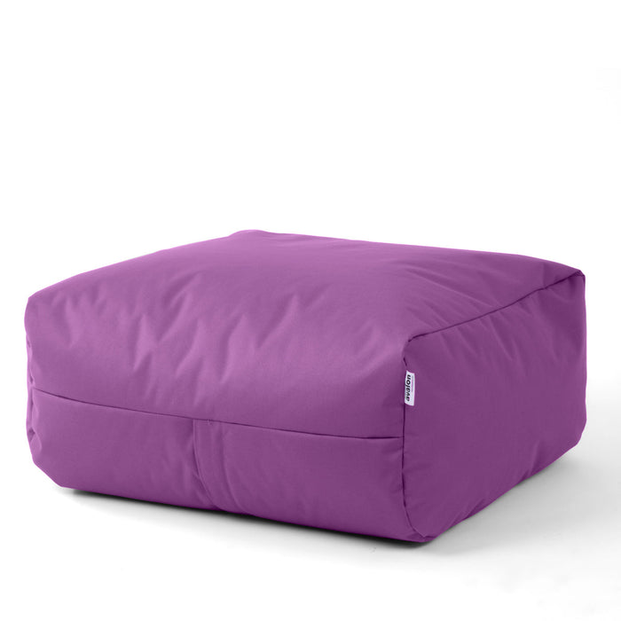 Pouf morbido Grande Quadrato Gaia in tessuto Jive per interno dim 80x80x30 cm