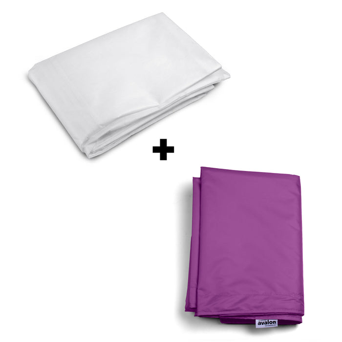 Pouf Cuscino Thin gigante sacca vuota in tessuto antistrappo impermeabile Jive per interno dim.200x140cm