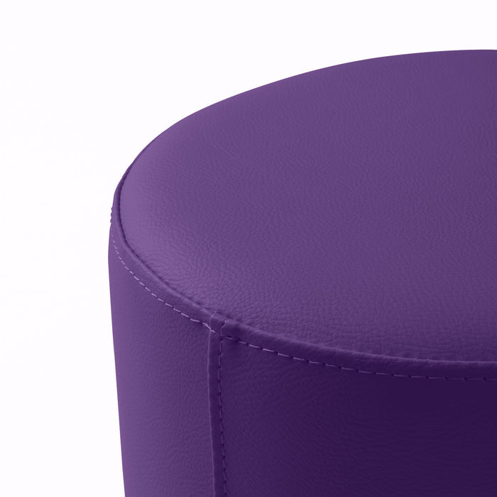 Avalon Tavolino Pouf Rigido Cilindro Similpelle Mamba Trendy Classe 1-IM Ignifugo per Interno ed Esterno. Dim: Ø35 cm X H32 cm