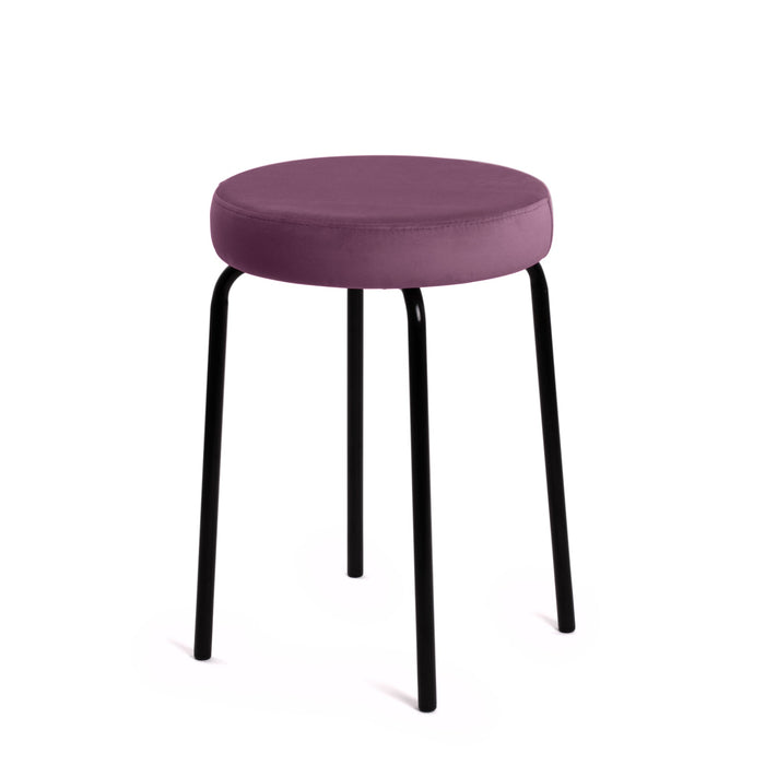 Sgabello Jolly Avalon in tessuto velluto per interno. Dim. 39x51cm