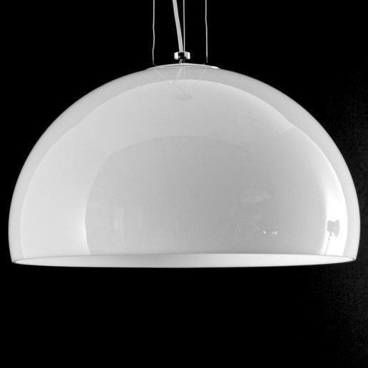 Yurta bianco diam. 50 - 1 luce - Lampadario moderno