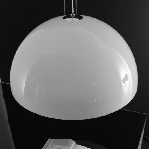 Yurta bianco diam. 60 - 2 luci - Lampadario moderno