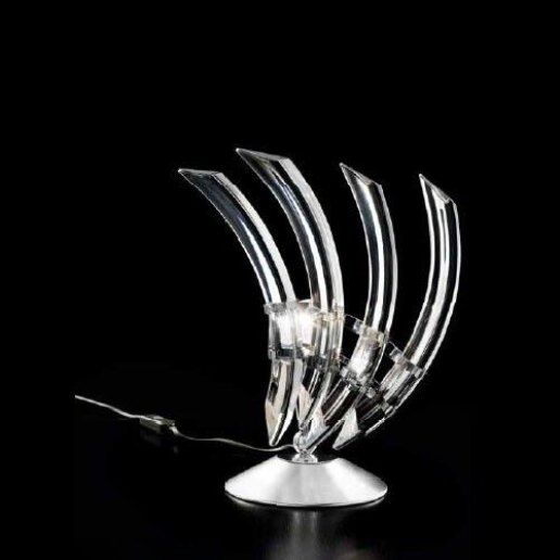 Rondo 0522/lp nero (cromo) - Lampada da tavolo - PATRIZIA VOLPATO